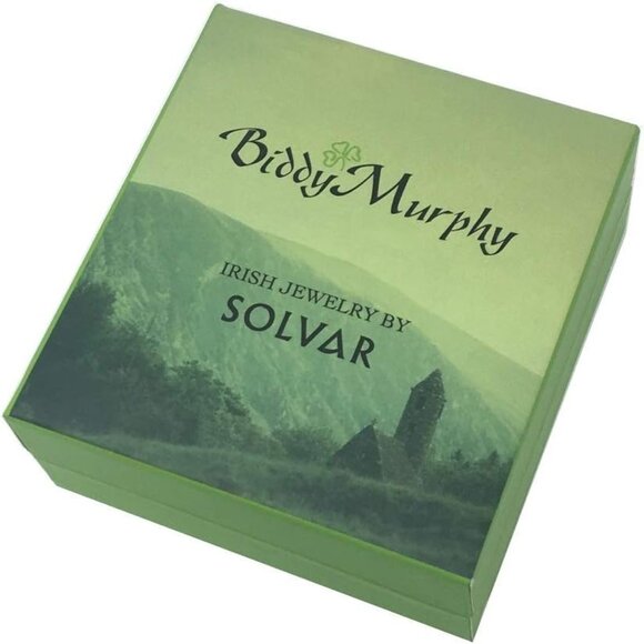 Irish Celtic Trinity Knot Silver Rhodium Plated Earrings Elegant Dangle Jewelry - Picture 8 of 9